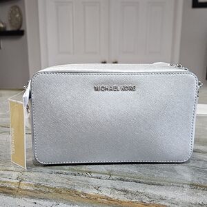 Michael Kors Silver Crossbody Bag